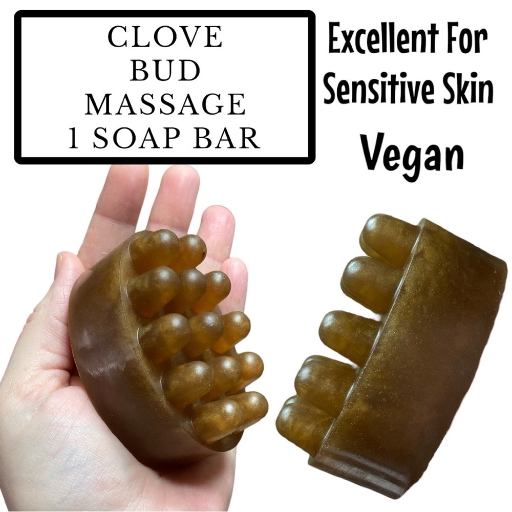 1 Massage Bar, Clove Bud, Handmade Soap ( PRICE IS FIRM ) Great Gift Idea!